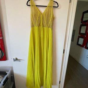 Yellow BCBG dress